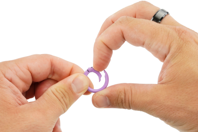 Anillos metálicos de colorido - Anneaux, clous - 10doigts.fr