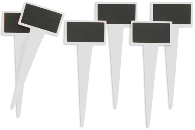 Wooden Plant Labels - 6 Pieces - 0 - Wooden Chalkboards - 10doigts.com - Ardoise en bois à décorer - 10doigts.fr