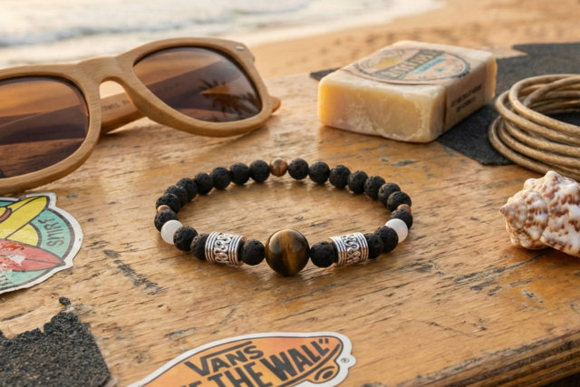 pulsera de ojo de tigre - Lithothérapie et Bracelets chakras à confectionner - 10doigts.fr