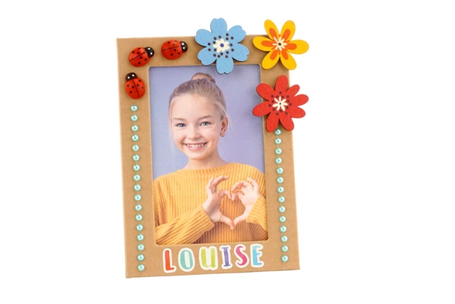 Wooden Flower Patterns - 8 Pieces - 2 - Painted Wooden Decor - 10doigts.com - Déco en bois peint - 10doigts.fr