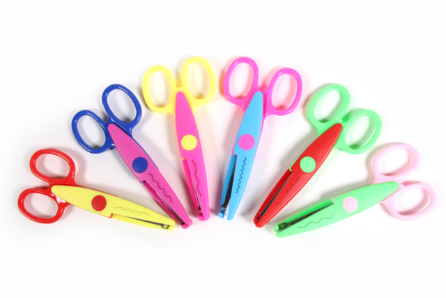Decorative Scissors - 6 Pieces - 1 - Scissors - 10doigts.com - Ciseaux scolaires et créatifs : enfant, gaucher, couture et ciseaux cranteurs - 10doigts.fr