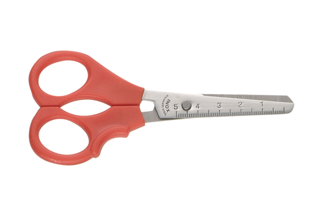 School Scissors 12 cm - For Left-Handed - 1 - Scissors - 10doigts.com - Ciseaux scolaires et créatifs : enfant, gaucher, couture et ciseaux cranteurs - 10doigts.fr
