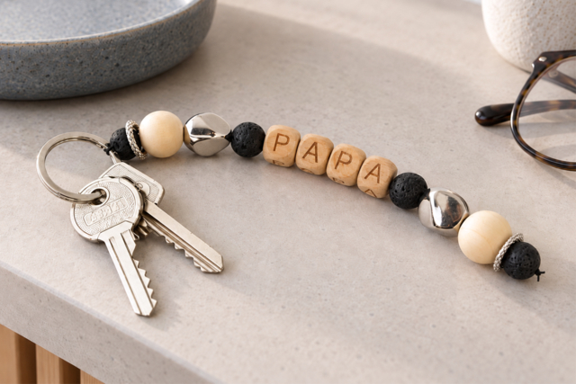 DIY llavero barato regalo para el Día del Padre - Porte-clés - 10doigts.fr
