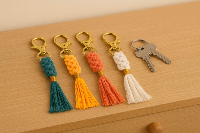 kit creativo llavero macramé - 6 unidades - Porte-clés - 10doigts.fr