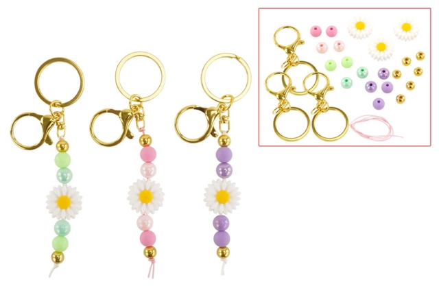 Kit llavero flor - 3 unidades - Kits Bijoux - 10doigts.fr