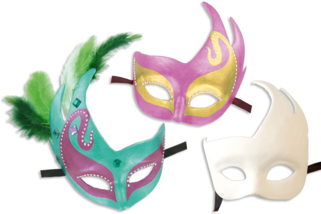 Asymmetric Venetian Mask - 4 - Creative Masks for Kids - 10doigts.com - Masques créatifs enfants - 10doigts.fr