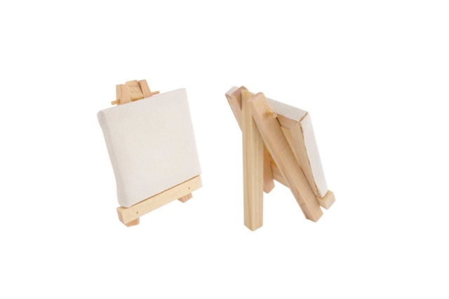 Mini Easel with Canvas - 1 - Stretched Frames and Canvas Boards - 10doigts.com - Châssis et Cartons toilés - 10doigts.fr