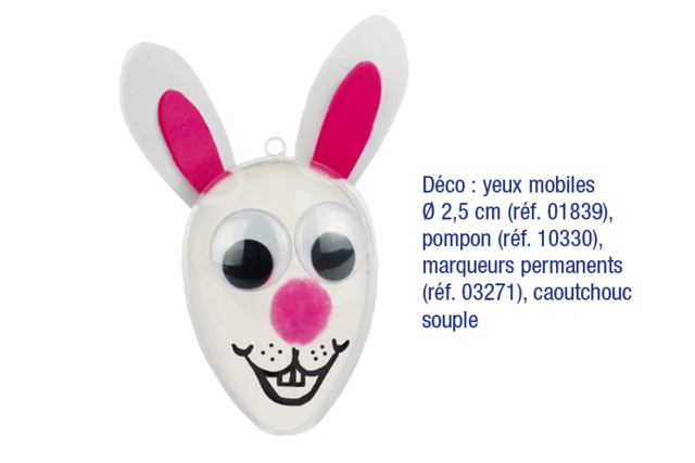Transparent Plastic Egg - 4 - Transparent Plastic - 10doigts.com - Plastique Transparent - 10doigts.fr