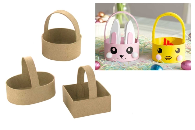 Paper Mâché Basket - 1 - Easter Baskets - 10doigts.com - Paniers de Pâques - 10doigts.fr