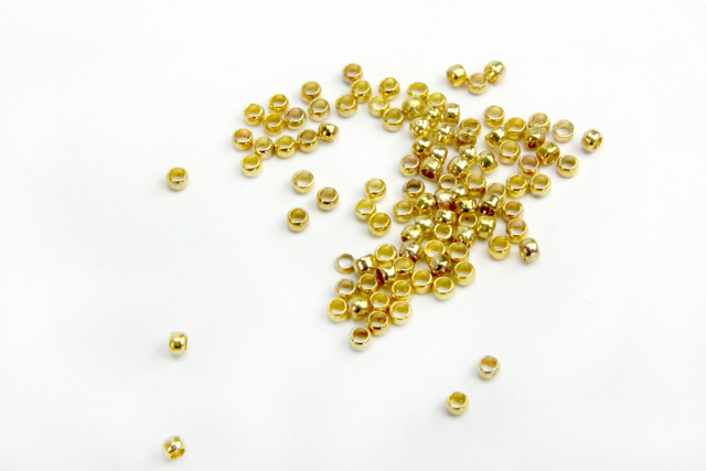 Abalorios de planchar dorados - Perles à écraser - 10doigts.fr