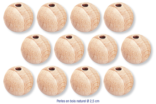 Abalorios madera - Paracordes - 10doigts.fr