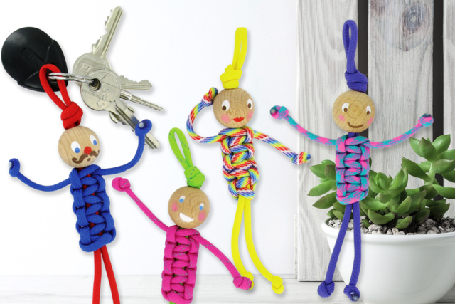 Llavero Bonhomme en paracord - Paracordes - 10doigts.fr