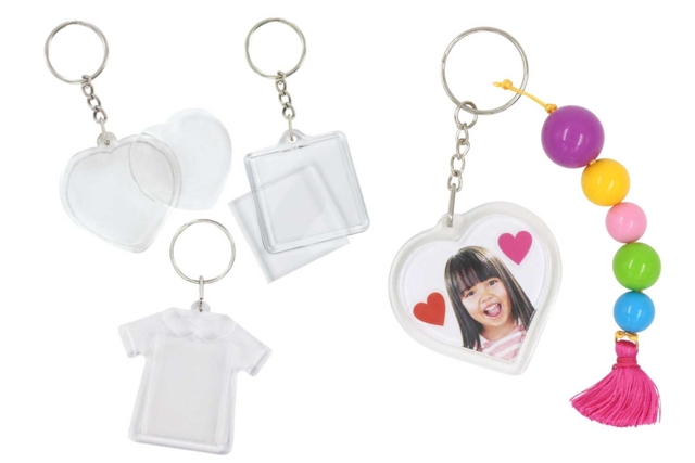 Llavero corazón foto - Plastique Transparent - 10doigts.fr