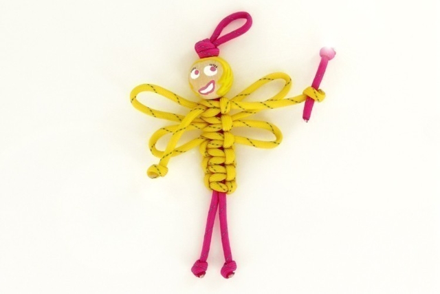 Llavero en paracord: Hada - Paracordes - 10doigts.fr