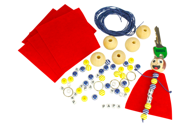 llavero papá superhéroe Día del Padre - Porte-clés et range-clés pour Papa : une idée de cadeau personnalisé - 10doigts.fr
