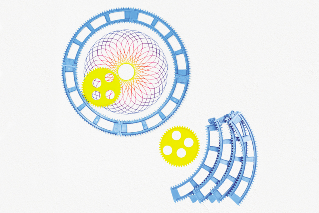 spirografo gigante - Accessoires de dessin : les outils indispensables des jeunes artistes - 10doigts.fr