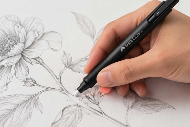 Bolígrafo de goma de precisión Faber-Castell - Accessoires de dessin Beaux-Arts - 10doigts.fr