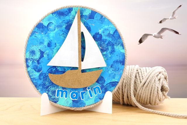 Wooden Sailboat to Decorate - 2 - Wooden Shapes - 10doigts.com - Formes en bois à décorer - 10doigts.fr