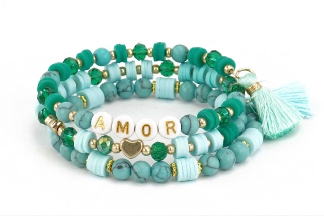 Kit pulsera "Amor" - Bracelets - 10doigts.fr