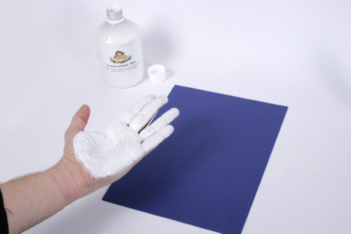 Conejo de Pascua huella de mano