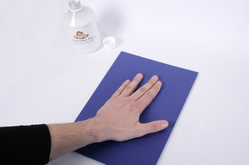 Conejo de Pascua huella de mano