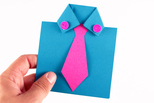 Tie and Shirt Paper Card