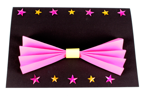 Tarjeta lazo de mariposa