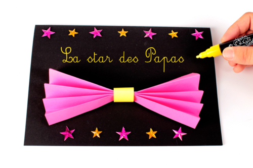 Tarjeta lazo de mariposa