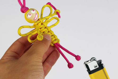 Llavero de paracord: Hada