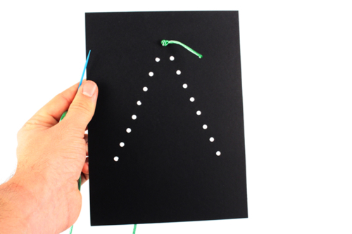 Christmas Tree Embroidery Card