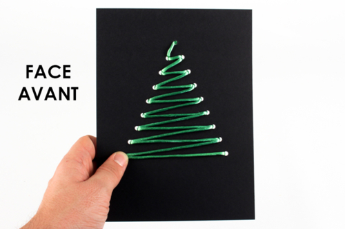 Christmas Tree Embroidery Card