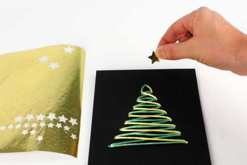 Christmas Tree Embroidery Card