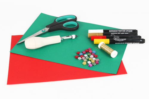 Pequeños árboles de papel