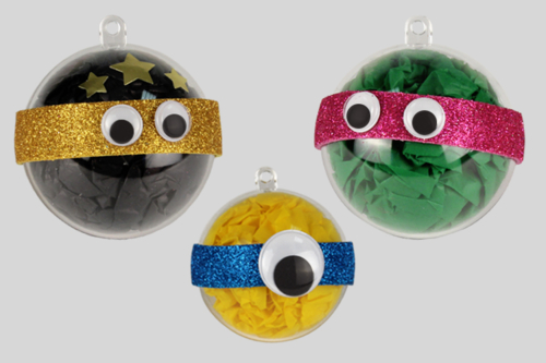 Bolas de Navidad - personajes divertidos