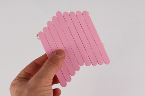 Decorative Birdhouse with Wooden Sticks