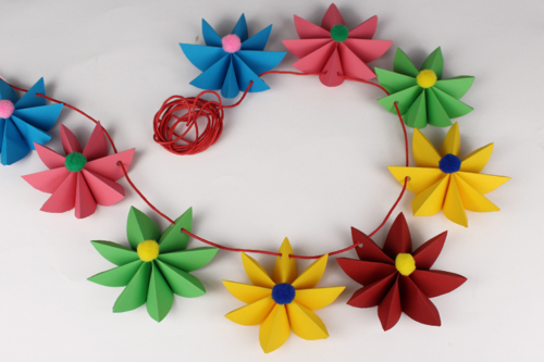 Paper Flower Garland