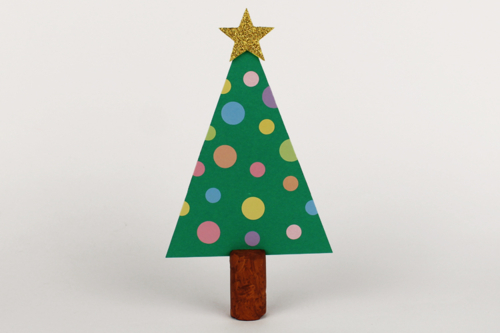 Marcador de lugar árbol de Navidad