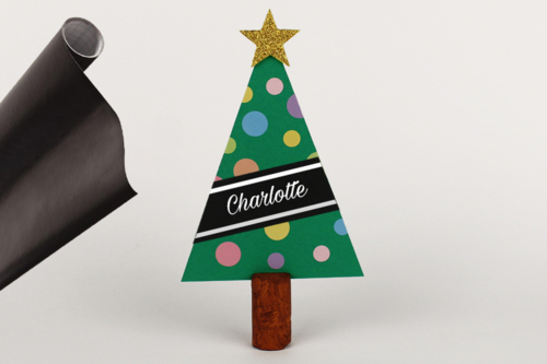 Marcador de lugar árbol de Navidad