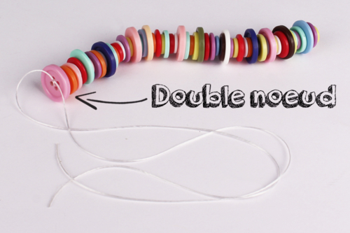 Fabricar una oruga con botones