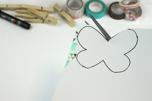 Butterfly Magnet with a Clothespin