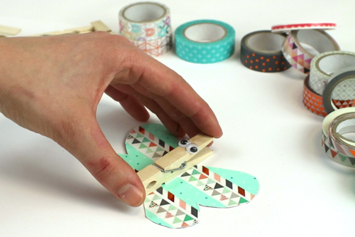 Butterfly Magnet with a Clothespin