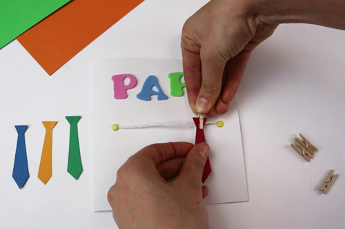 Tarjeta corbatas día del padre