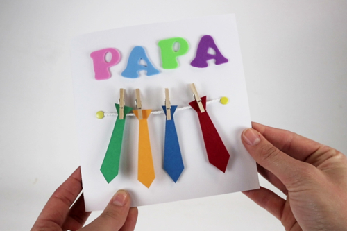 Tarjeta corbatas día del padre