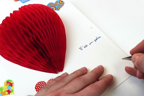 Tarjeta Pop Up Corazón 3D