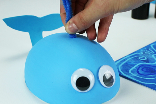 Cuadro 3D: Ballena y barco pirata