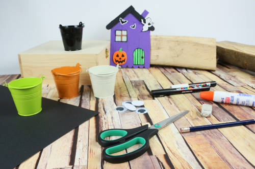 Mini candy buckets for Halloween