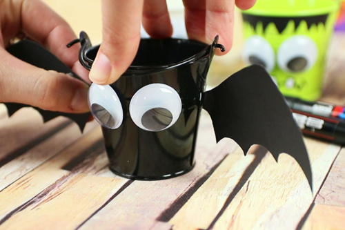 Mini candy buckets for Halloween
