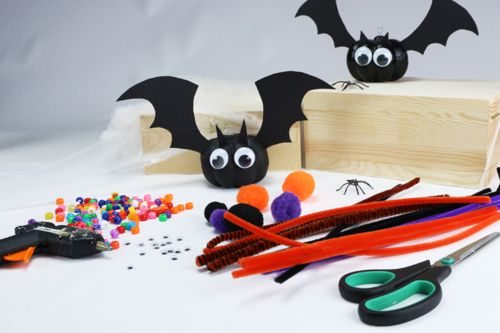 Pom Pom and Pipe Cleaner Spiders