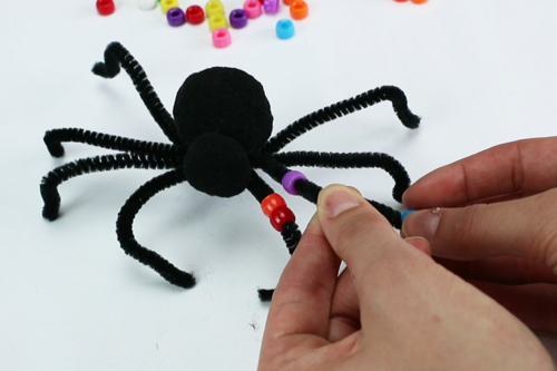 Pom Pom and Pipe Cleaner Spiders
