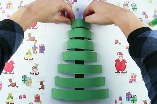 3D Christmas Tree with Paper Strips